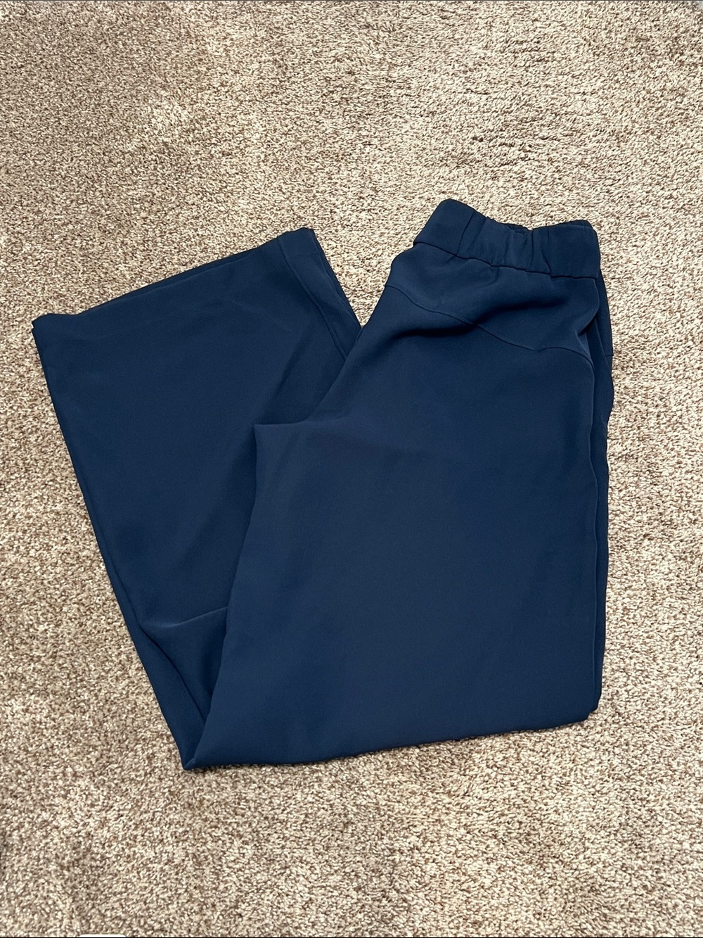 lululemon athletica Navy Elastic Waist Wide-Leg Pants